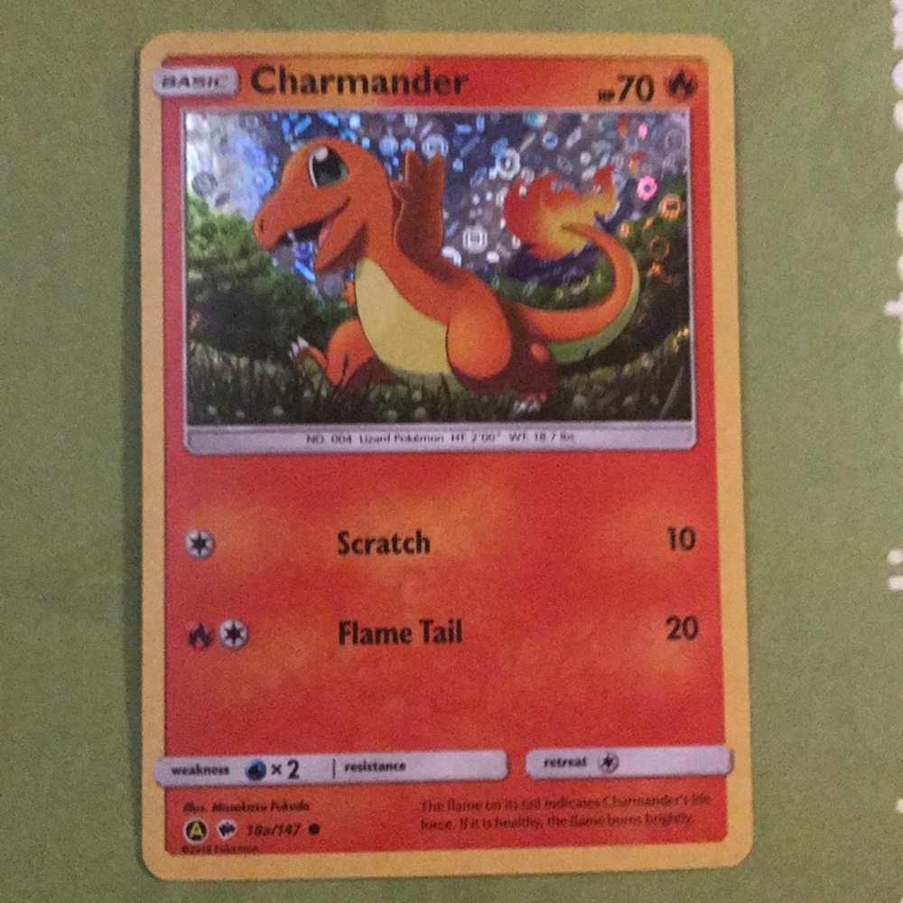 Lucky ☘️Charms Foil🔥CHARMANDER! 🔥Pokemon  HOLO💥